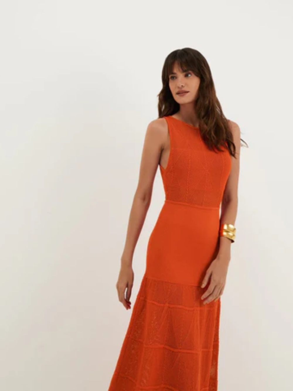 ViX Paula Hermanny Knit Silvie Long Dress | Spritz - Spritz NWT Large - Picture 2 of 7